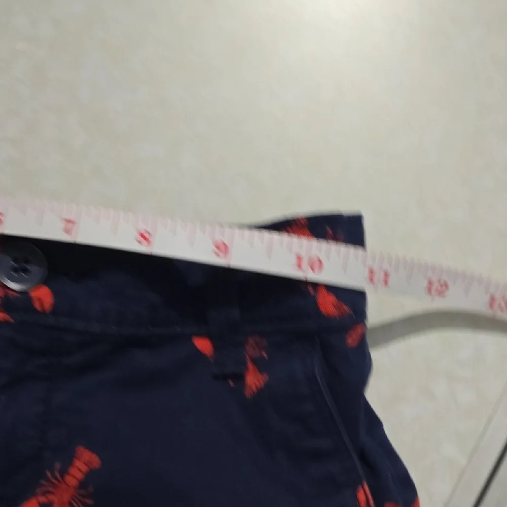 Old Navy Blue and‎ Red Lobster Print Shorts